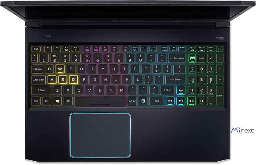 بهترین لپ تاپ های گیمینگ 2020 -acer predator helios 300 keyboard